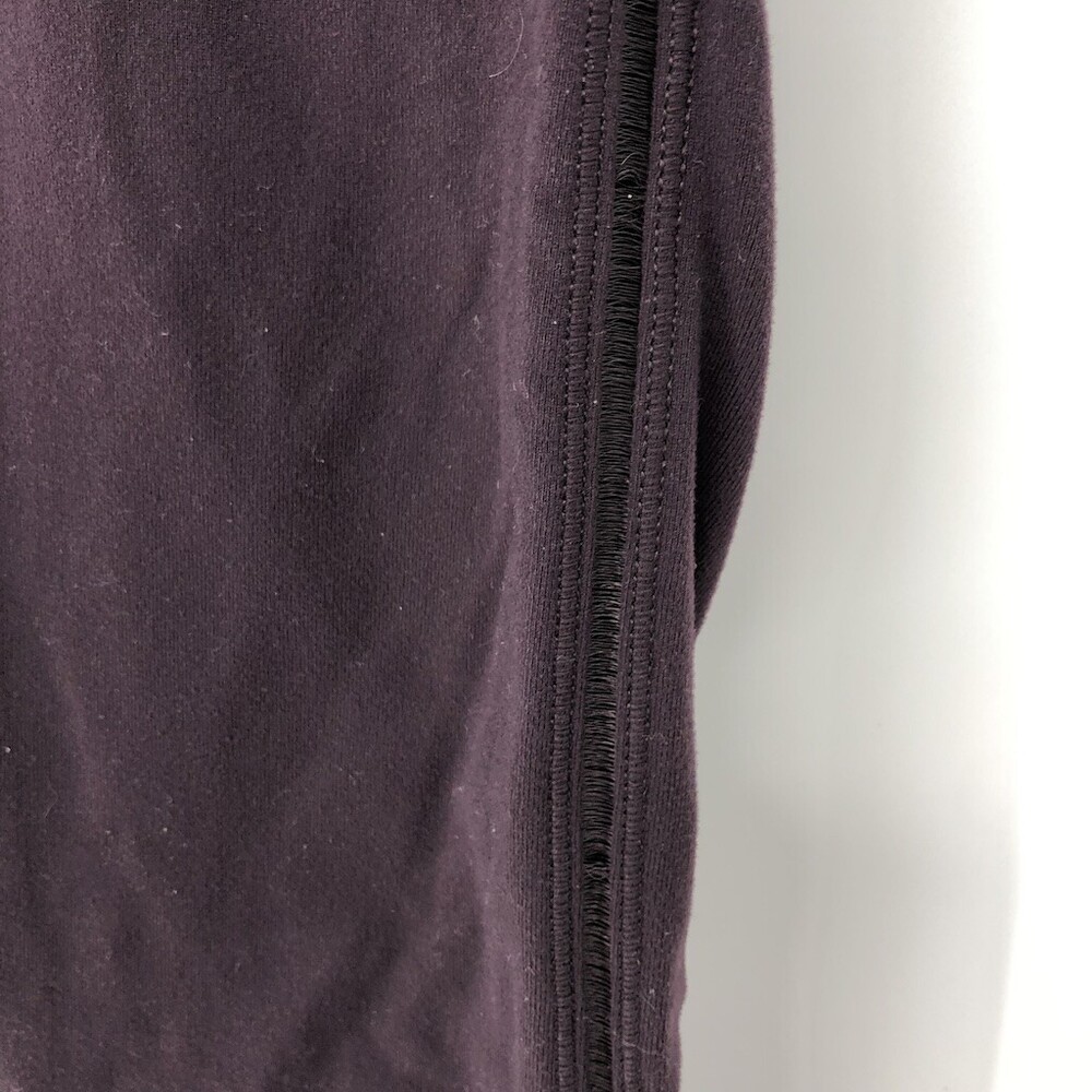 Lululemon Women's Purple Solid Polyester Pull on Mid Rise Activewear Leggings - Picture 3 of 6